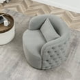 thumbnail image 2 of KINWELL Upholstered Swivel Armchair, 2 of 9