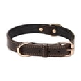 thumbnail image 4 of UPGRATOR 1Pcs Coffee Microfiber Adjustable Dog Collar for Pets with Simple Style Necklace, 4 of 8
