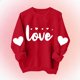 thumbnail image 3 of Manga Larga Vestido de Línea para las Mujeres Suave Sudadera con Capucha Forrada de Lana para Niños con Estampado, 3 of 5