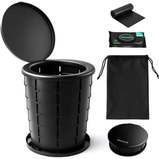 Costway Portable Toilet 5.3 Gallon for Campers, RV Travel, Boating