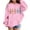 Pink, variant on Kiijoy Toddler Girls Pullover Hoodie Jesus Letter Print Loose Hooded Sweatshirt, Sizes 4-5
