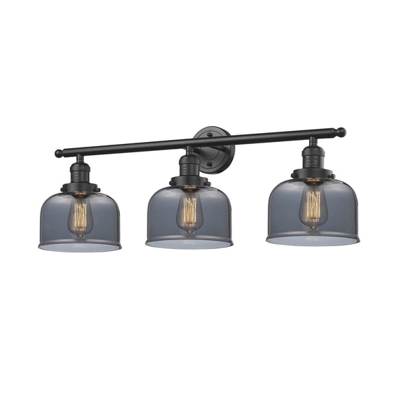 Innovations 3-LT LED Large Bell 32" Bathroom Fixture - Oil Rubbed Bronze - 205-OB-G73-LED