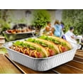 thumbnail image 7 of Aluminum Pans Disposable Foil Pans (125 Pack) - Square Pans - Tin Foil Pans Great for Cooking, Heating, Storing, Prepping Food, 7 of 7