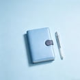 thumbnail image 2 of A5 PU Leather Notebook Journal, 200 Pages Lined Diary with Buckle, 80GSM Thick Paper Hardcover Notebook for Work School (Blue,1Pc), 2 of 5