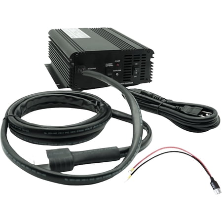 Schauer JAC2024H 24V 20A Automatic Battery Charger with Float Mode + SB50 Ring Terminal Adapter (3/8?) – Lead Acid, AGM & Gel Batteries
