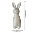 thumbnail image 3 of YingYouFu Easter Gold Glitter Silver Bunny Ornament Ideas Bright Glitter Rabbit Figurine for Home Shelf Table Mantel Spring Decoration, 3 of 6