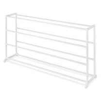 Whitmor 4-Tier 20 Pair Floor Shoe Rack - White - Resin