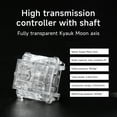 thumbnail image 2 of MustFun Black Translucent Stickless Gaming Controller with 1.3" OLED Display, Customizable RGB Backlit Mini Keyboard, 1ms Latency, Dual-Core ARM Processor, Compatible with, 2 of 7