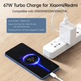 thumbnail image 2 of Cargador Turbo Rápido de Pared Xiaomi 67W con Cable Tipo C de 1.5 m, 2 of 7