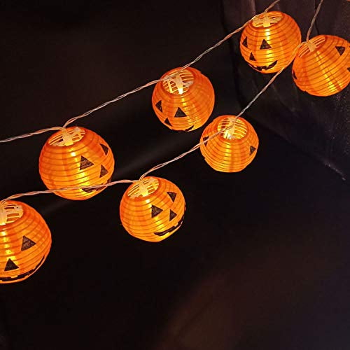 Halloween Lights Halloween Decorations Fairy Lights 20 Led Pumpkin Lanterns Battery Powered String Lights 10FT Halloween Lights Halloween Decorations Fairy Lights 20 Led Pumpkin Lanterns Battery Powered String Lights 10FT
