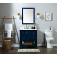 thumbnail image 6 of 32 inch single bathroom vanity in blue with backsplash, 6 of 8