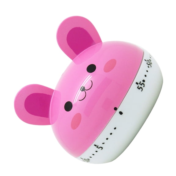 LEORX 1Set Cute Timer Pink Plastic Timer for Preschool Kids and Teachers