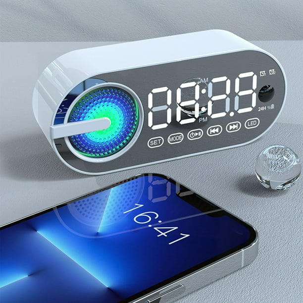 Altavoz despertador inteligente BuyWeek Bluetooth con radio digital y alarma dual