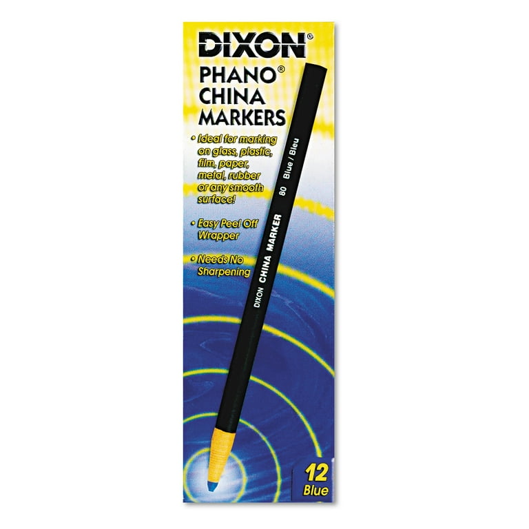 Amazon.com: Dixon China Marker, Black, Thin Lead, Dozen
