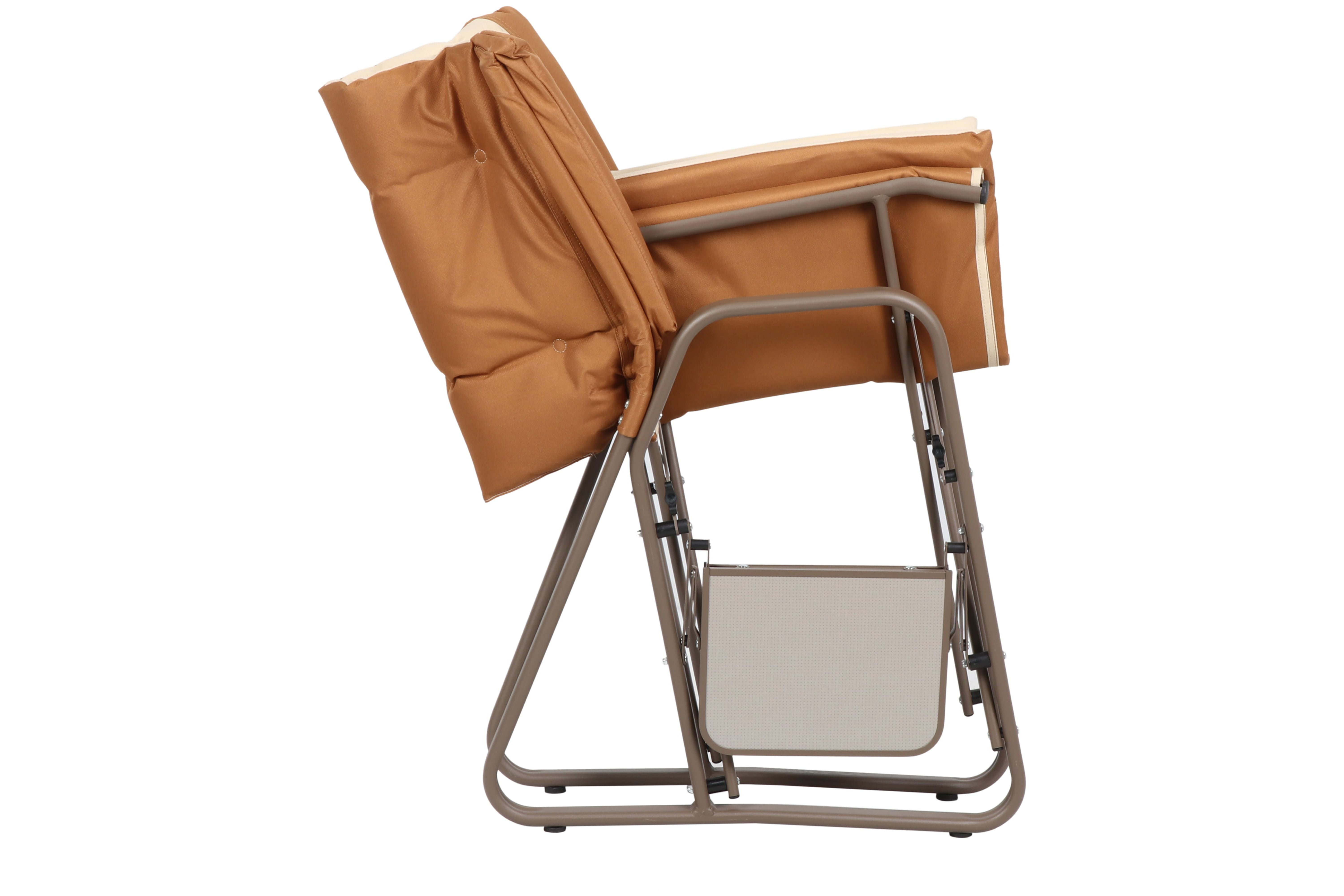 Ozark Trail Director Chair with Side Table, Beige