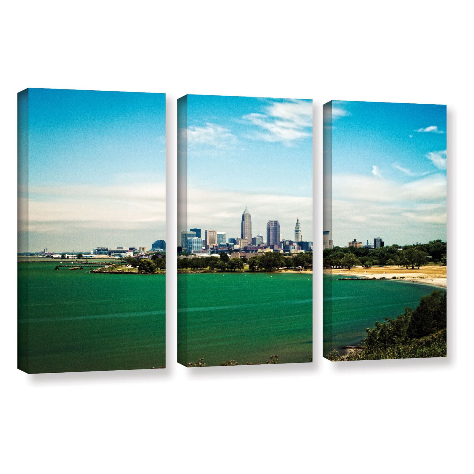 Cody York "Cleveland 22" Floater-Framed Gallery-Wrapped Canvas