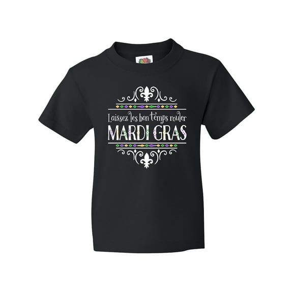 Inktastic Laissez Les Bon Temps Rouler Mardi Gras Youth T-Shirt