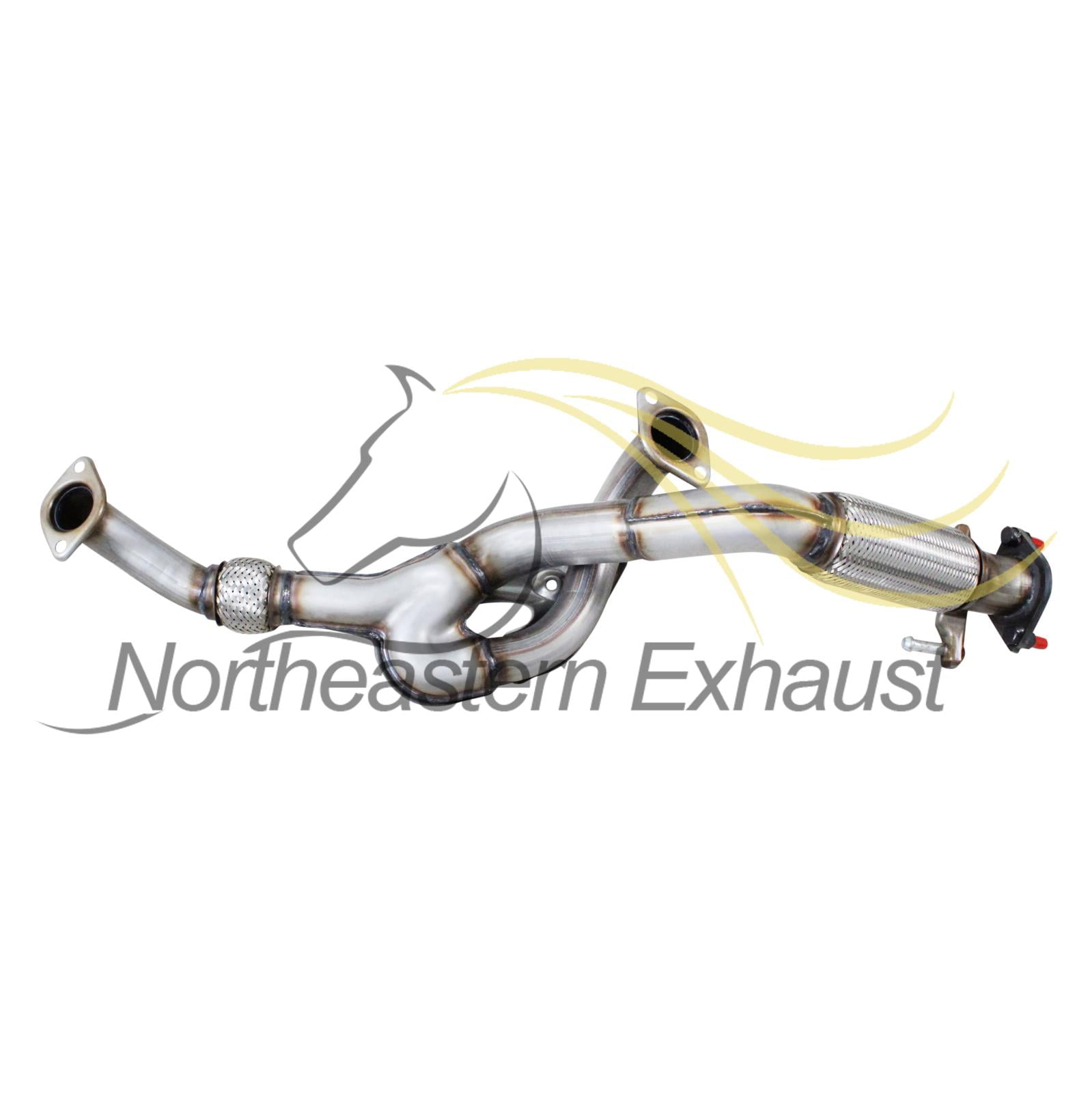 Northeastern Exhaust Stainless Steel Front Flex Pipe Fits 2007–2009 Hyundai Santa Fe 3.3L SUV – Direct-Fit Exhaust Replacement | Durable Stainless Steel Construction