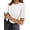 White, variant on MOYIKO Half Sleeve T Shirts for Women Summer Trendy Crewneck Tops Spring Casual Slim Fitted Basic Tees