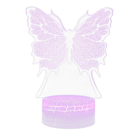 

Clearance! Zuioae Butterfly 3D Night Light (Cracked Model: Touch + 16 Color Remote Control) Valentines for Mom Wife Girlfriend Valentines Day Gifts (Count: 1 Butterfly 3D Night Light)