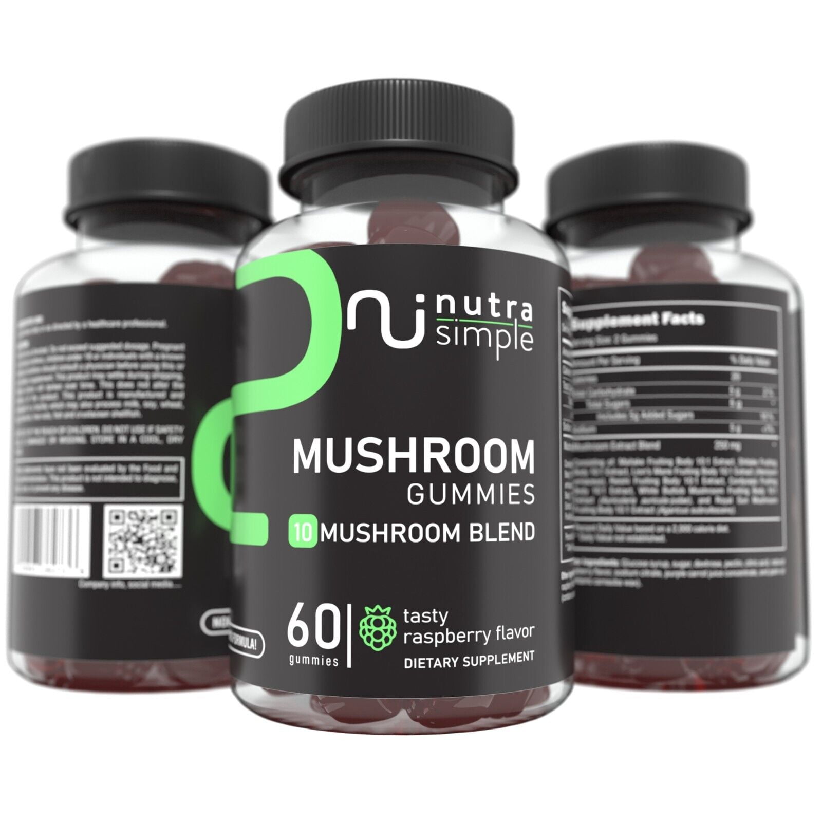 Mushroom Gummies, 10 Mushroom Complex w Lions Mane, 2500mg 101