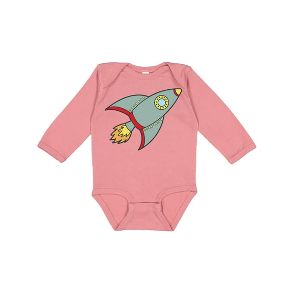 Inktastic Rocket Boys or Girls Long Sleeve Baby Bodysuit