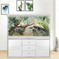 thumbnail image 5 of Art Modern Cyan Marble Aquarium Background, Art Abstract Cyan Mirror Marble Fish Tank Background, Colored Marble Glass Crawling Terrarium Background with 8 EVA Double-Sided Tape, 48X20IN, 5 of 5