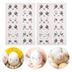 thumbnail image 2 of 10 hojas de pegatinas bonitas, pegatinas de expresión de cara de dibujos animados con ojos, nariz y boca para decoraciones de huevos de Pascua y calcomanías de habitación DIY, 2 of 7