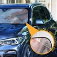 thumbnail image 3 of ALAZA Marble Pink Windshield Sun Shade Car Foldable Sun Visor Block UV Rays Protector 55"x27.6", 3 of 8