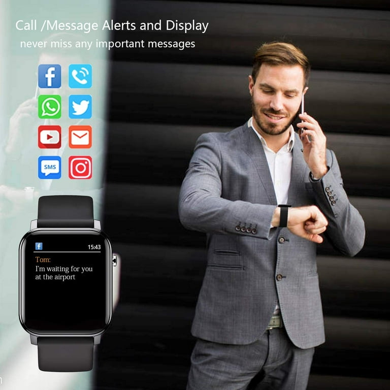 Timoom Smart Watch for Android and iOS Phone with Touch