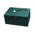 thumbnail image 1 of Caja de joyería de 3 capas Hugo Organizador de joyas a prueba de rasguños gran capacidad para anillos reloj broche, 1 of 10