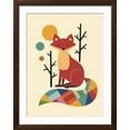 thumbnail image 2 of Art.com Rainbow Fox Giclee Print by Andy Westface, Brown Frame Wall Art, 32" x 40", 2 of 5