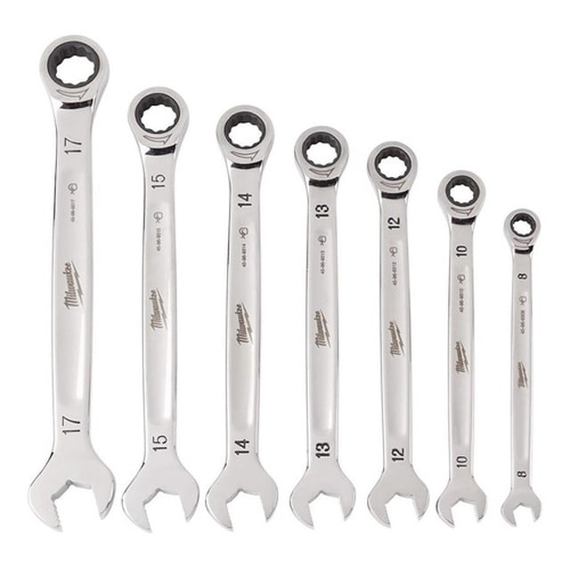 Llaves Tipo Matraca Metricas De 7 Pzas Milwaukee 48229506 Milwaukee 48229506