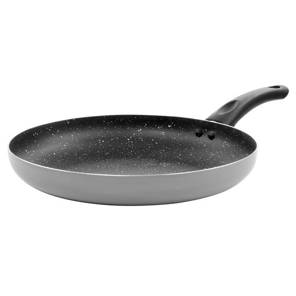 Oster Luneta 12 Inch Aluminum Nonstick Frying Pan With Bakelite Handle in Grey