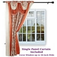 thumbnail image 2 of Venice Indoor Fabric Medium Rod Pocket Single Curtain Orange,Brown,White,Multi-color 84 in x 84 in, 2 of 6