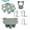 Green, variant on Silicone Baby Fruit Food Feeder Pacifier & Breastmilk Popsicle Freezer Molds, Baby Food Storage Containers Breast Milk Ice Cubes for Baby Teething & Infant Self Feeding, BPA Free (Blue)