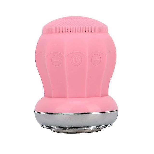 Cepillo de limpieza facial HUOGUO eléctrico recargable rosa