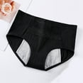 thumbnail image 2 of Ashirexll Womens Underwear Fashion Solid Color Cotton Lace Low Waist Briefs Soft Breathable Comfortable Traceless Panties for Girls Black L, 2 of 3