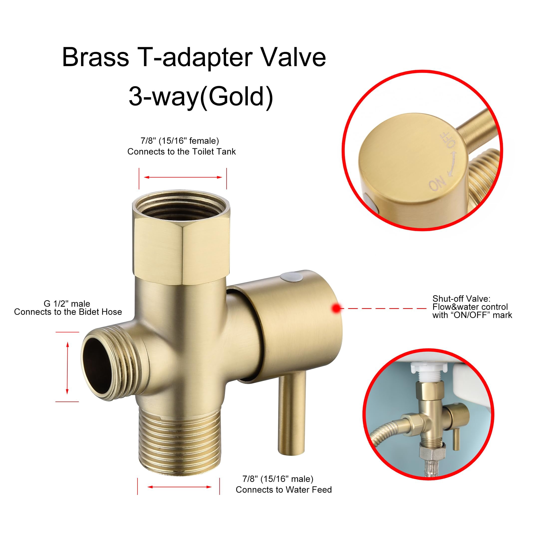 Stainless Steel Bidet Sprayer For Toilet  Finish With Jet And Soft Spray Modes Handheld Cloth Diaper Bathing Pets Feminine Wash