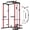 Red Black, variant on Senfot Multi Box Carbon Steel Basic Squat Training Rack Stable Metal Frame Home Fitness Strength Workout Equipment Black Red