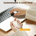 thumbnail image 3 of Pink Magnetic Hand Warmers Rechargeable 2 Pack, Ultra-Thin USB Pocket Heater, 2-in-1 Split Shareable Electric Handwarmer, Fast Heating Portable Warmer for Women, Girls, Outdoor Camping & Winter Gifts, 3 of 6