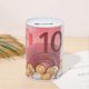 thumbnail image 2 of Cute Euro Coin Bank Money Box Durable Safe Metal Piggy Bank, 2 of 2