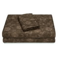 thumbnail image 3 of Chanasya Floral Paisley Pattern Sheet Set - Brown, 3 of 3