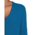 thumbnail image 4 of Time and Tru Women's Ribbed Tunic Top, 4 of 5