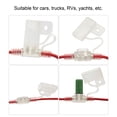 thumbnail image 4 of Portafusibles 5A Y Cable De Fusible Reinicio Automático 28V/32V 12Awg Impermeable A Prueba De Polvo Transparente Para Coche Automóvil Yate Rv Camión Vehículo Methold VI009440-04, 4 of 7