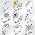 thumbnail image 2 of Anillo de ansiedad de acero inoxidable, Anillos giratorios ajustables Fidget, joyería antiestrés Bague, Anillos de titanio para Mujer, Anillos de boda Dengxun unisex, 2 of 2