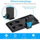 thumbnail image 4 of YUANHOT Soporte de refrigeración, estación de carga con batería recargable 1400 mAh y puertos de cargador (no compatible con Xbox One X/S) - Negro YUANHOT Xbox, 4 of 4