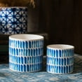 thumbnail image 5 of Blue Print Ceramic Vase Planter in Various Patterns, 5 of 12