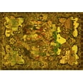 thumbnail image 1 of Ahgly Company Indoor Rectangle Animal Yellow Traditional Area Rugs, 5' x 8', 1 of 4