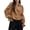 Khaki, variant on Womens Blouses Long Sleeve Crewneck Bow Tie Satin Tops Dressy Casual Textured Work Office Shirts S-2XL